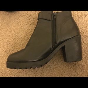 Black Buckled Booties